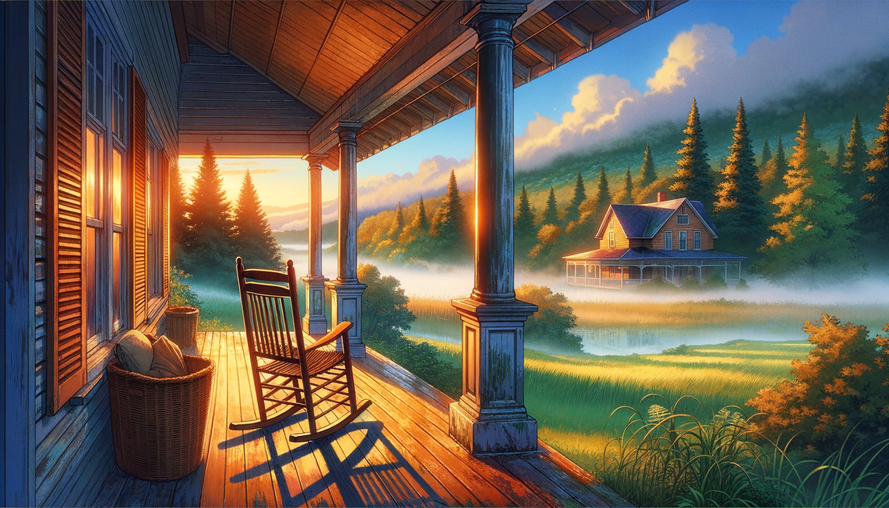 Maison de campagne, La Pêche